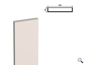 Ствол фасадной пилястры Lepninaplast ПЛВ-300/2 (H=2500мм)