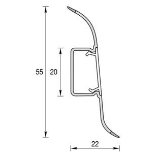 Плинтус напольный Ideal Классик 341 Ольха