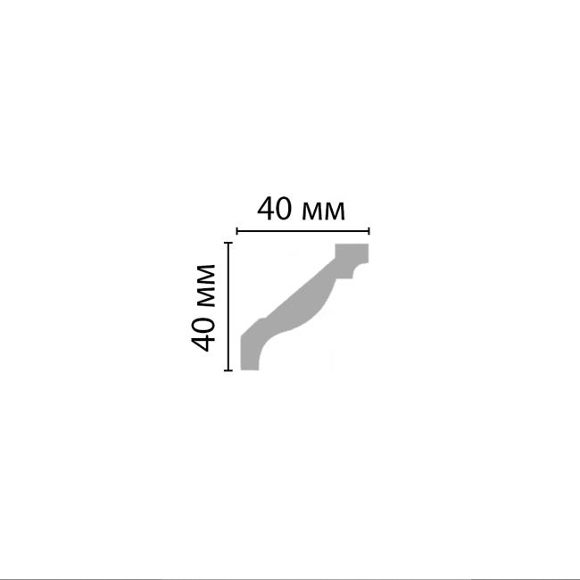 Плинтус потолочный Decomaster 96015