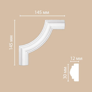 Угловой элемент для молдинга Decomaster DP-8032B