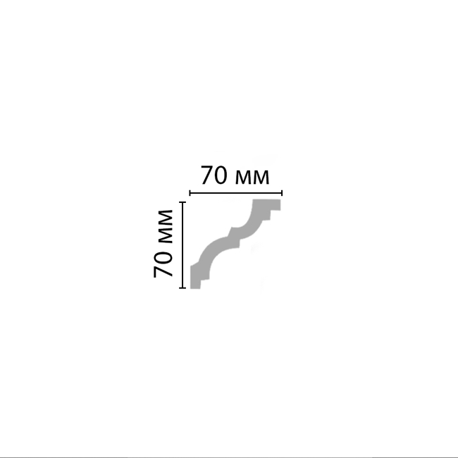 Плинтус потолочный Decomaster 96257