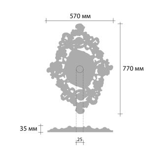 Розетка потолочная Decomaster DR 18 Розетка потолочная Decomaster DR 18