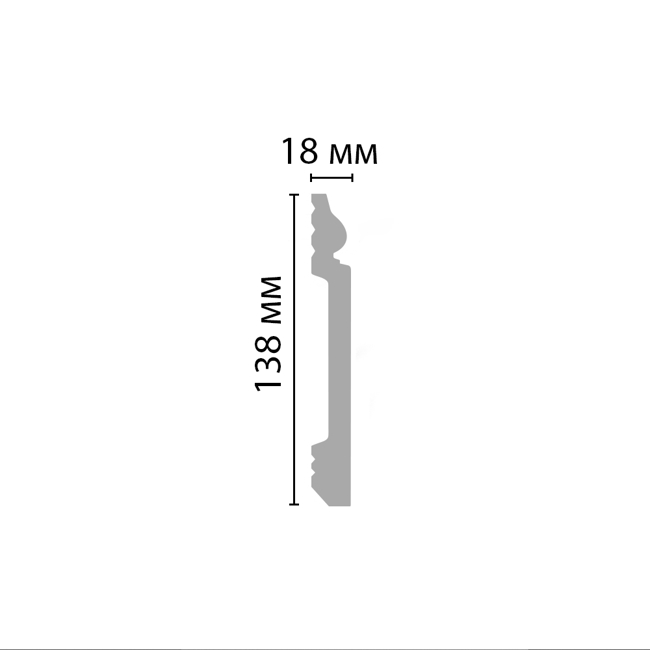 Плинтус напольный Decomaster D118