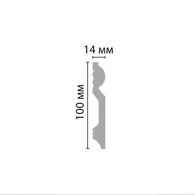 Плинтус напольный Decomaster D137