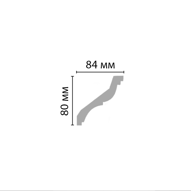 Плинтус потолочный Decomaster 96120 гибкий