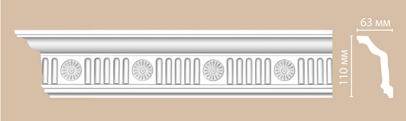 Плинтус потолочный Decomaster DT 88152