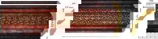 Потолочный плинтус Decomaster 168-767