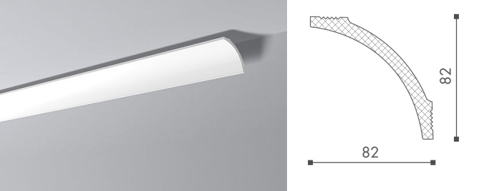 Плинтус потолочный NMC Nomastyl B8