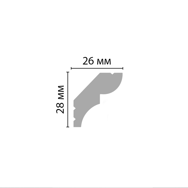 Плинтус потолочный Decomaster D008 Плинтус потолочный Decomaster D008