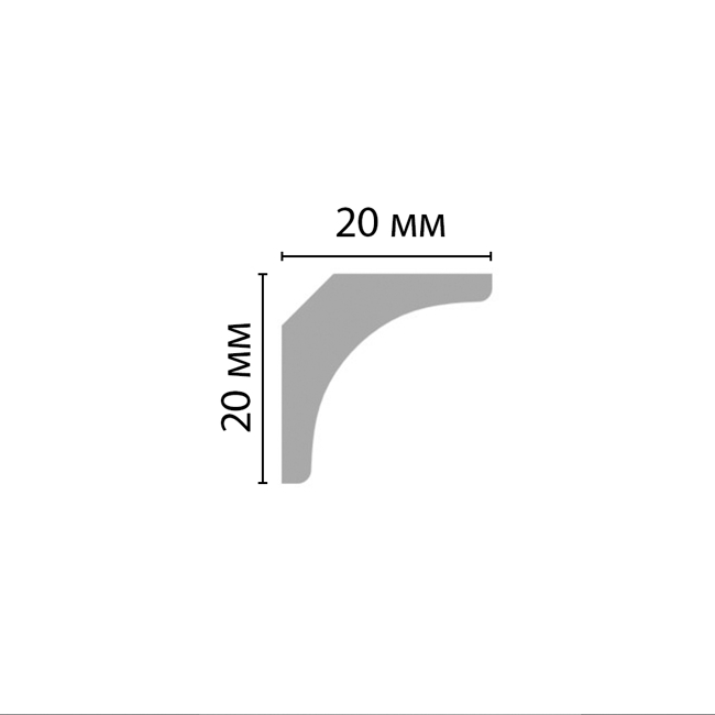 Плинтус потолочный Decomaster D133