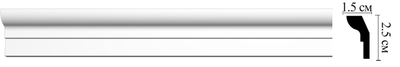 Плинтус потолочный Decomaster D111