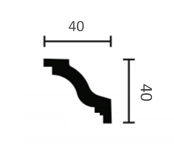 Плинтус потолочный NMC Wallstyl WT6