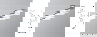 Плинтус потолочный NMC Wallstyl WT6
