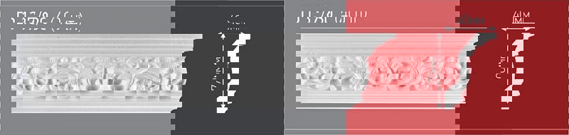Плинтус потолочный Decor-Ek D137-80