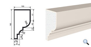 Фасадный карниз Lepninaplast КВ-180/2