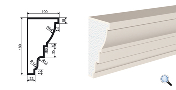 Фасадный карниз Lepninaplast КВ-180/3