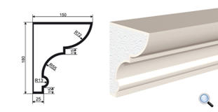 Фасадный карниз Lepninaplast КВ-180/5