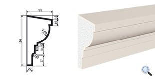 Фасадный карниз Lepninaplast КВ-190/1