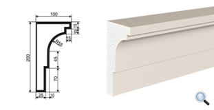 Фасадный карниз Lepninaplast КВ-200/1
