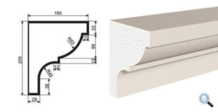Фасадный карниз Lepninaplast КВ-200/6
