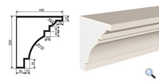 Фасадный карниз Lepninaplast КВ-200/7
