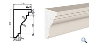 Фасадный карниз Lepninaplast КВ-210/2