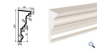 Фасадный карниз Lepninaplast КВ-220/1