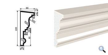 Фасадный карниз Lepninaplast КВ-220/1