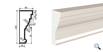 Фасадный карниз Lepninaplast КВ-220/2