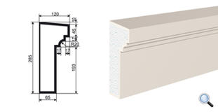 Фасадный карниз Lepninaplast КВ-285/1