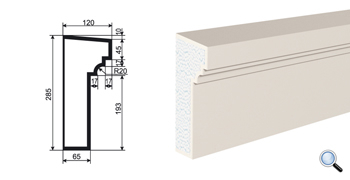 Фасадный карниз Lepninaplast КВ-285/1