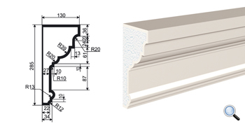 Фасадный карниз Lepninaplast КВ-285/2
