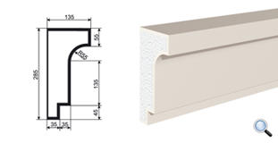 Фасадный карниз Lepninaplast КВ-285/3