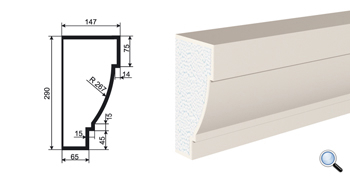 Фасадный карниз Lepninaplast КВ-290/1