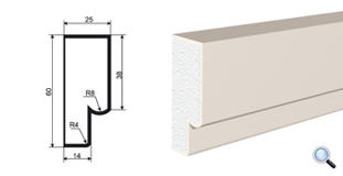 Фасадный молдинг Lepninaplast МВ-60/1
