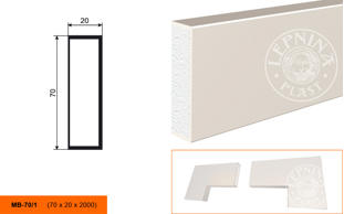 Фасадный молдинг Lepninaplast МВ-70/1