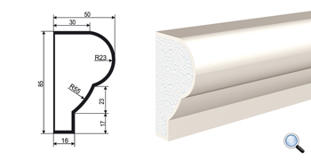 Фасадный молдинг Lepninaplast МВ-85/1