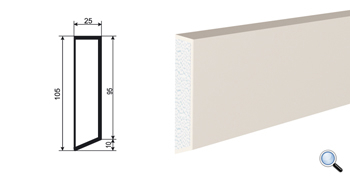 Фасадный молдинг Lepninaplast МВ-105/1