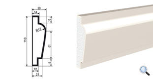 Фасадный молдинг Lepninaplast МВ-110/2