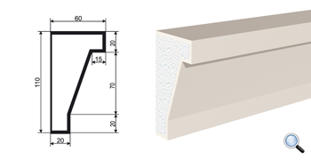 Фасадный молдинг Lepninaplast МВ-110/4