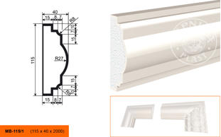 Фасадный молдинг Lepninaplast МВ-115/1
