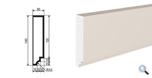 Фасадный молдинг Lepninaplast МВ-140/1
