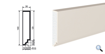 Фасадный молдинг Lepninaplast МВ-140/1