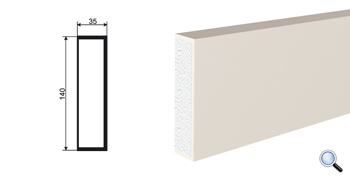 Фасадный молдинг Lepninaplast МВ-140/2