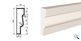 Фасадный молдинг Lepninaplast МВ-140/4