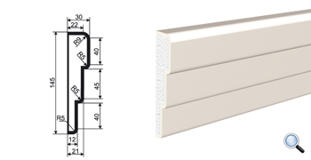 Фасадный молдинг Lepninaplast МВ-145/1