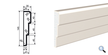 Фасадный молдинг Lepninaplast МВ-145/1