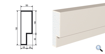 Фасадный молдинг Lepninaplast МВ-150/7