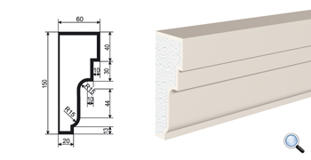 Фасадный молдинг Lepninaplast МВ-150/10