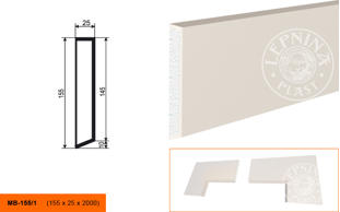 Фасадный молдинг Lepninaplast МВ-155/1